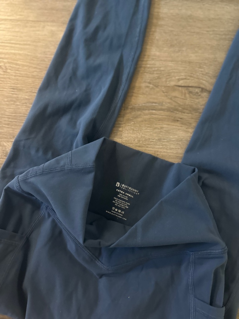 Buffbunny Collection XS Navy Leggings High Waist Gym Athleisure